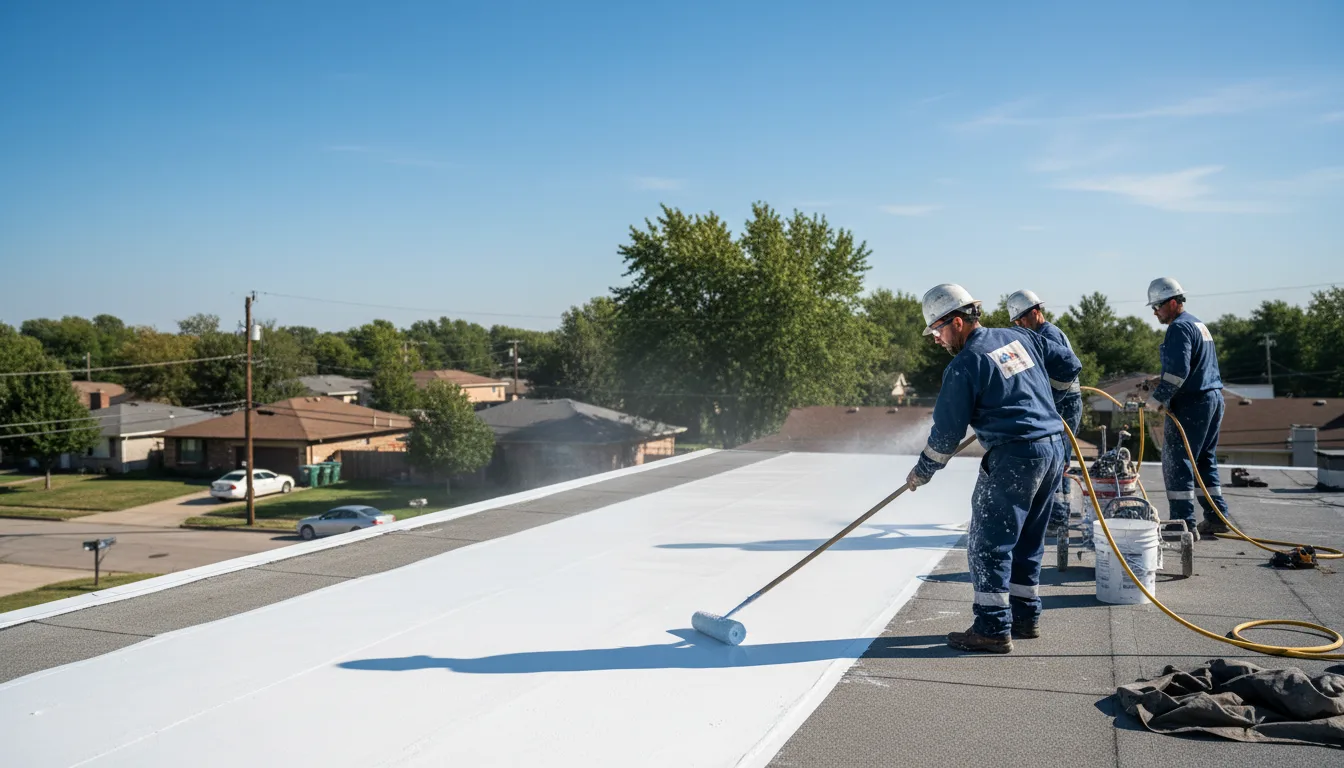 Commercial roof coating in Maynard, AR near me